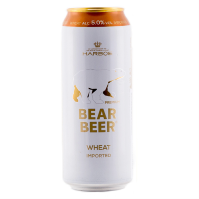 Bia Gấu Bear Beer Wheat Imported 5%-lon 500ml 