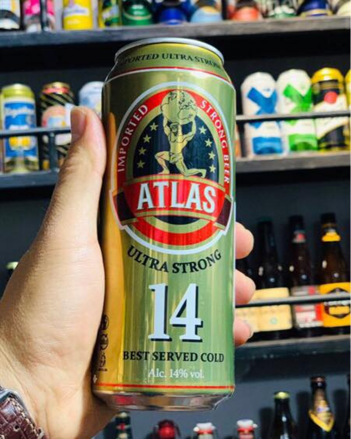 Bia Atlas Utltra Strong 14%-Lon 500ml 