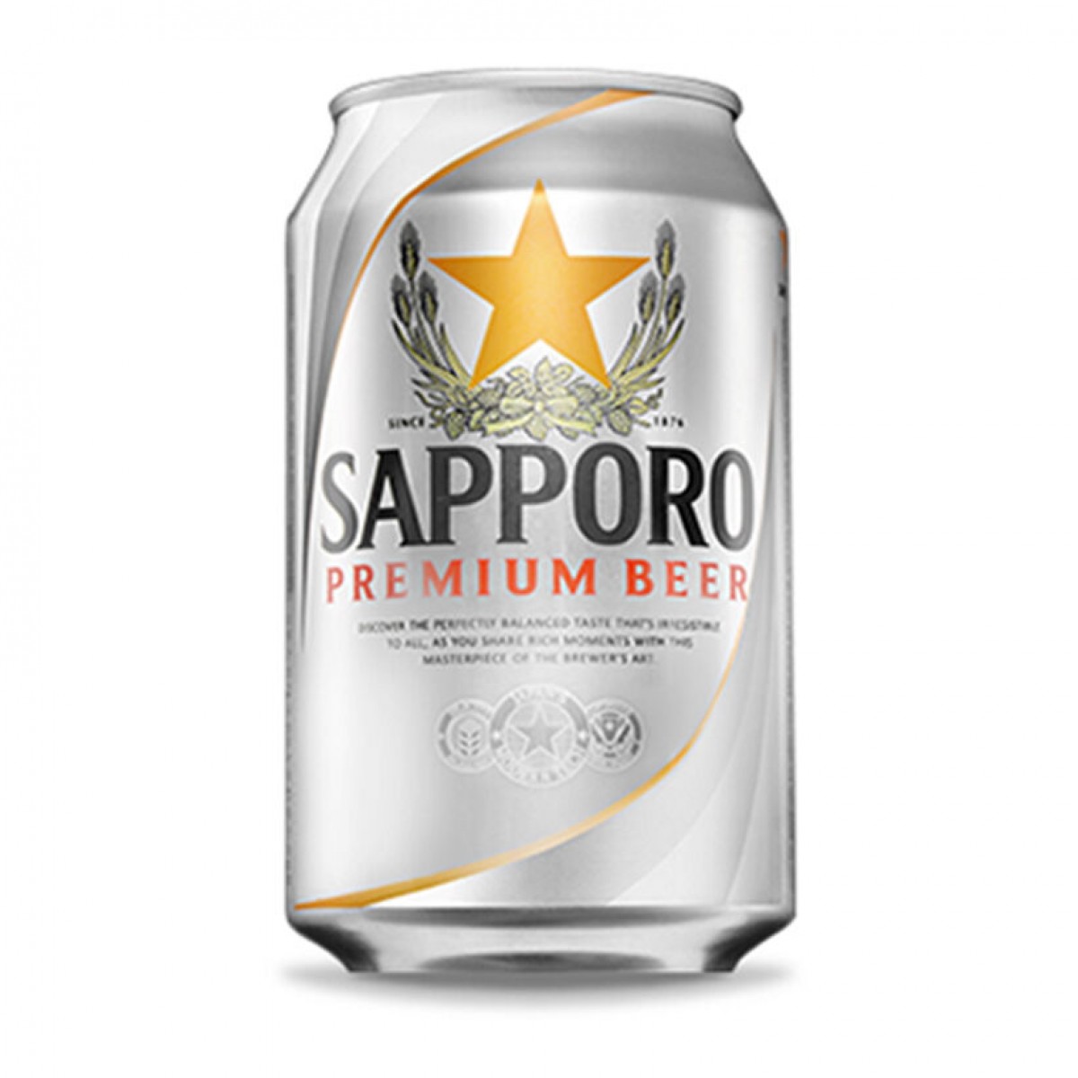 Bia Sapporo Premium 5% – lon 330ml