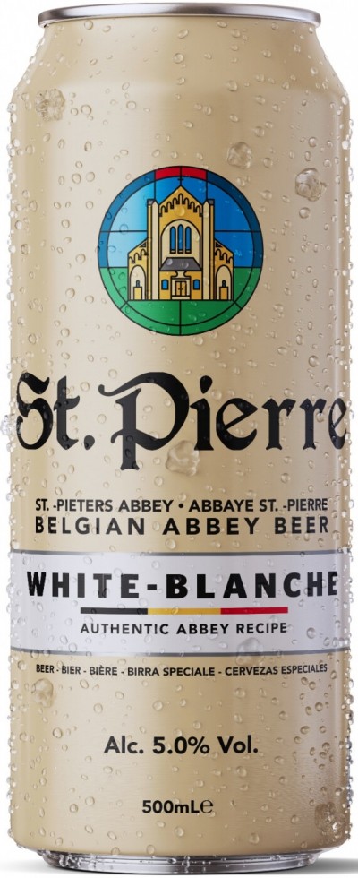 Bia St.Pierre White 5%-lon 500ml