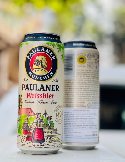 Bia Paulaner Weissbier 5.5% - lon 500ml 