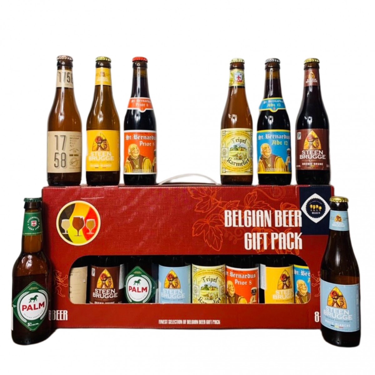 Hộp quà 8 chai bia Bỉ cao cấp