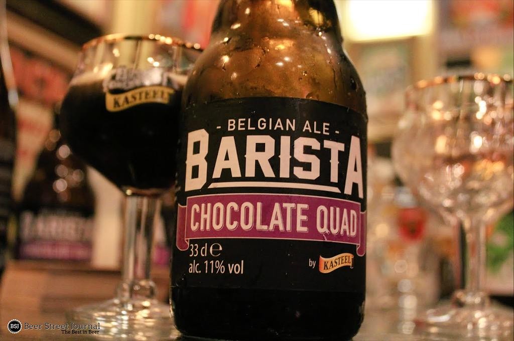 Bia Kasteel Barista Chocolate Quad, dòng bia mang hương vị Socola của Bỉ.