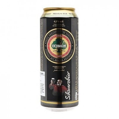 Bia cây sồi đen Eichbaum Schwarzbier 4,9%-lon 500 ml
