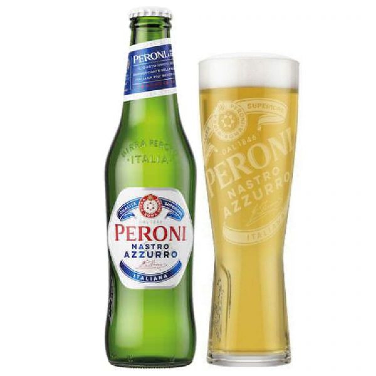  Bia Peroni Nastro Azzurro 5,1% – chai 330ml