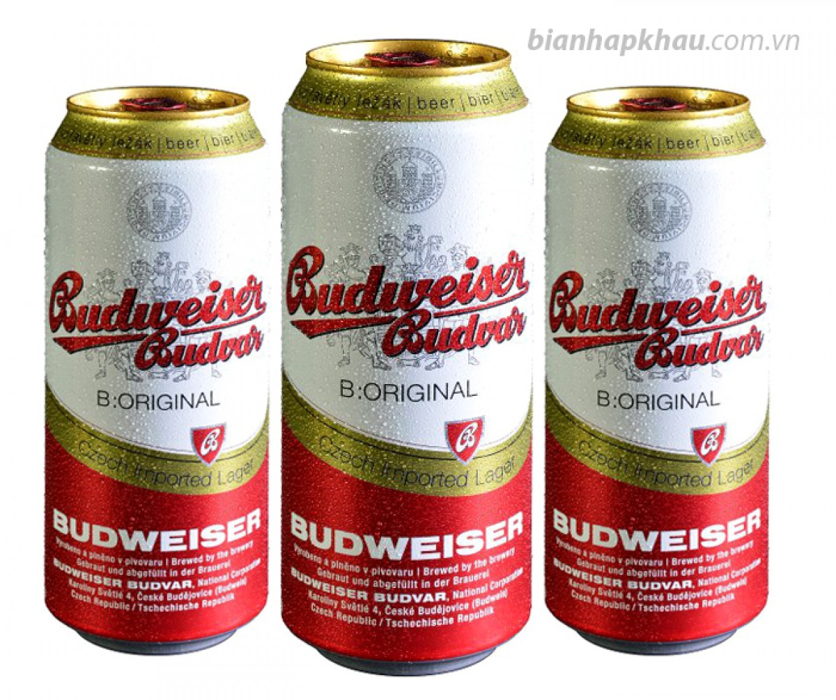 Bia Budweiser Budvar Original 5% - lon 550 ml