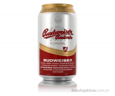 Bia Budweiser Budvar Original 5% - lon 330ml