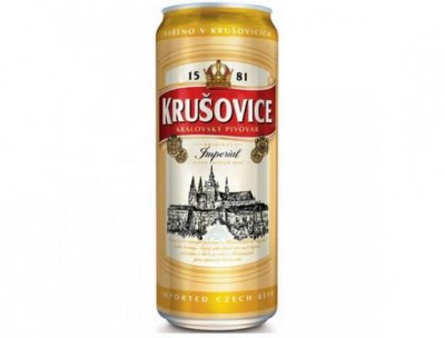 Bia Krusovice Imperial 5% lon cao 500ml