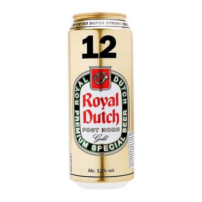 Bia Royal Dutch Gold 12%–lon 500ml