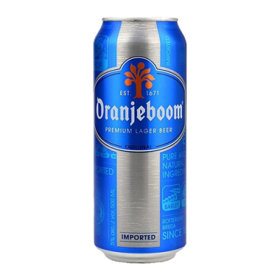 Bia Oranjeboom Premium Lager Imported 5%–Lon 500ml